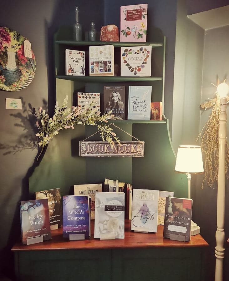 Book Nook — witchy and herbal reading at Ruby & Elm